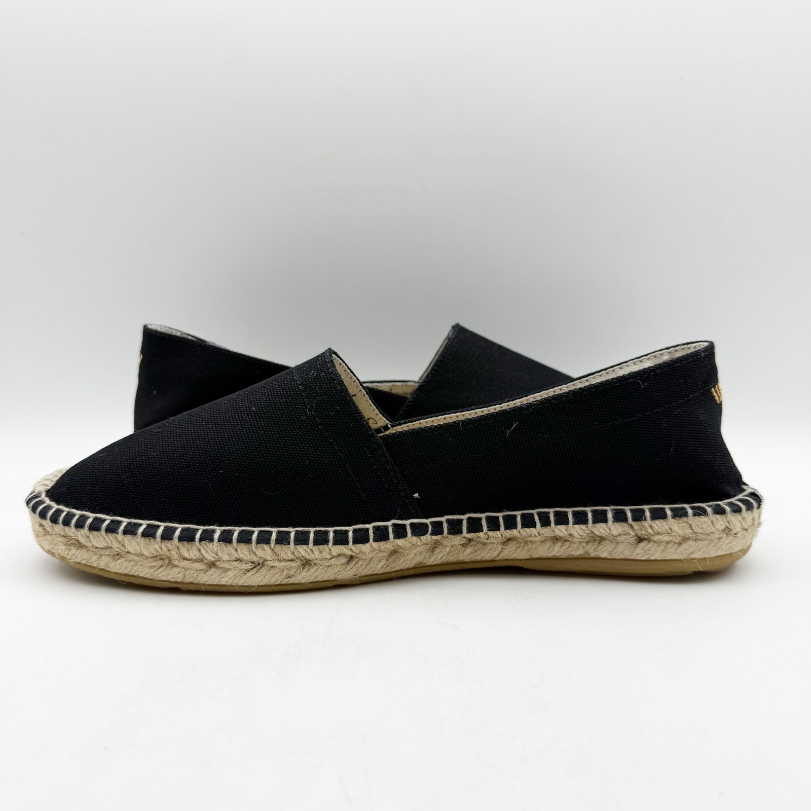 Viscata Mens Sitges Espadrille Flats Eu 42 Us 9 Black Slip On Nib — image 7 of 8